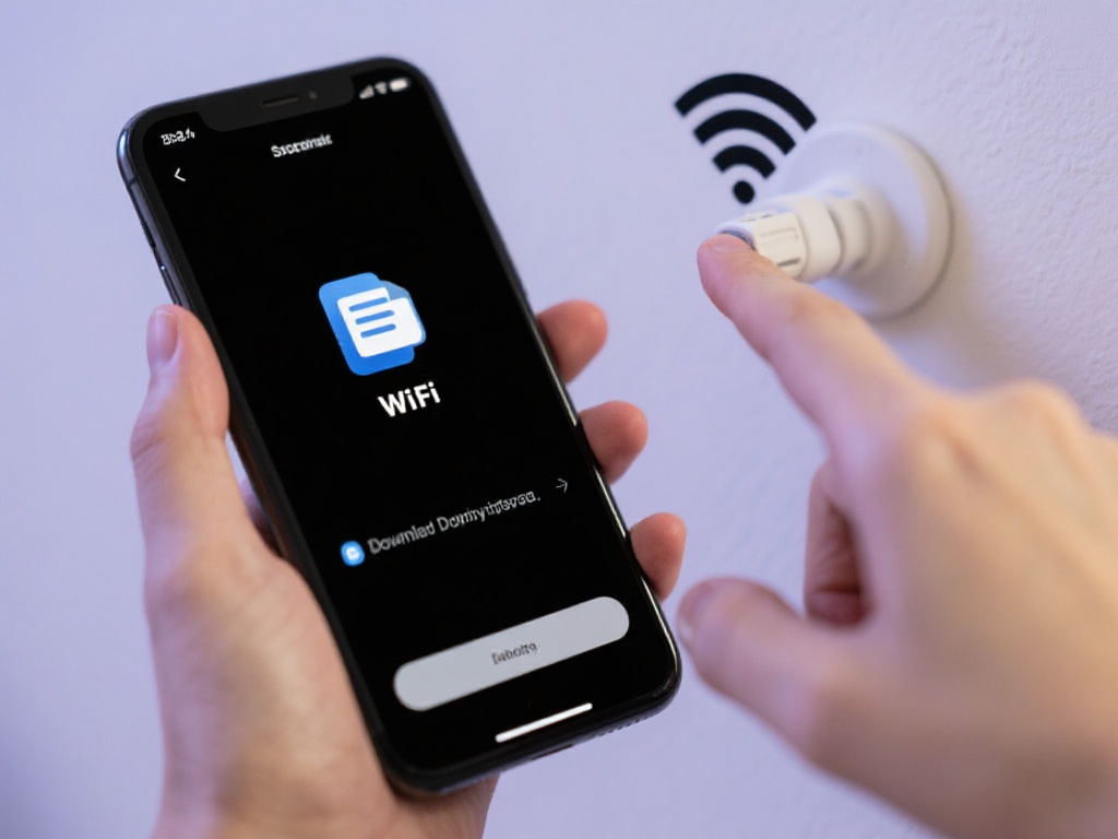 如果您发现下载过程缓慢，可以检查Wi-Fi连接是否