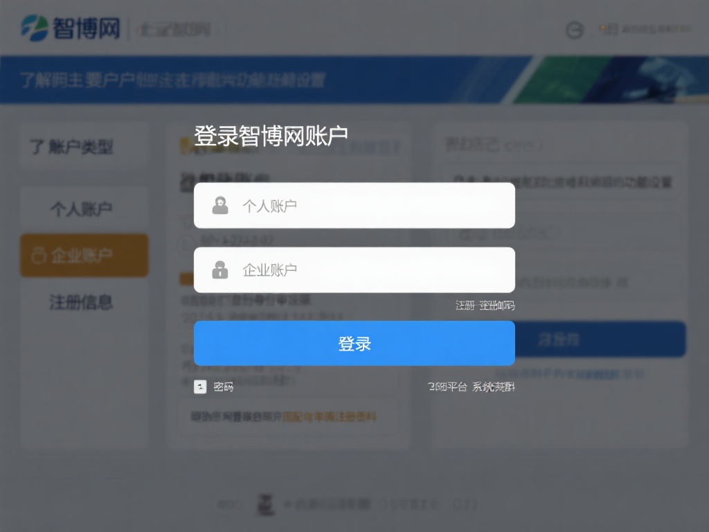 了解账户类型与注册信息
在登录智博网账户之前，用
