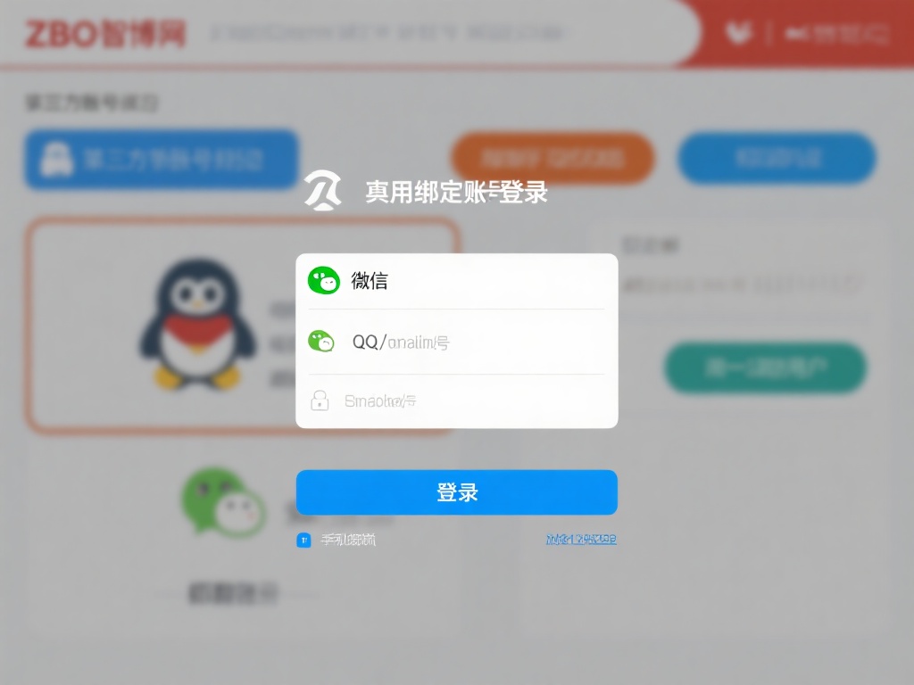 利用绑定账号登录
ZBO智博网支持多个第三方账号