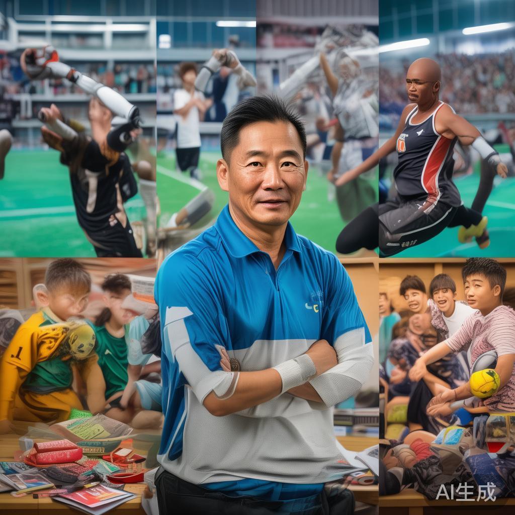 他的背景涵盖多个层面，包括专业运动员培训、青少年体