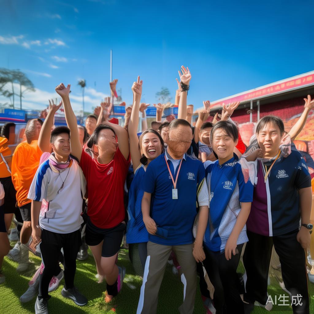 在多次地区性体育竞赛中，刘老师所带领的学生屡获佳绩